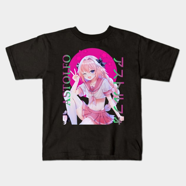 Fate Astolfo Kids T-Shirt by IainDodes